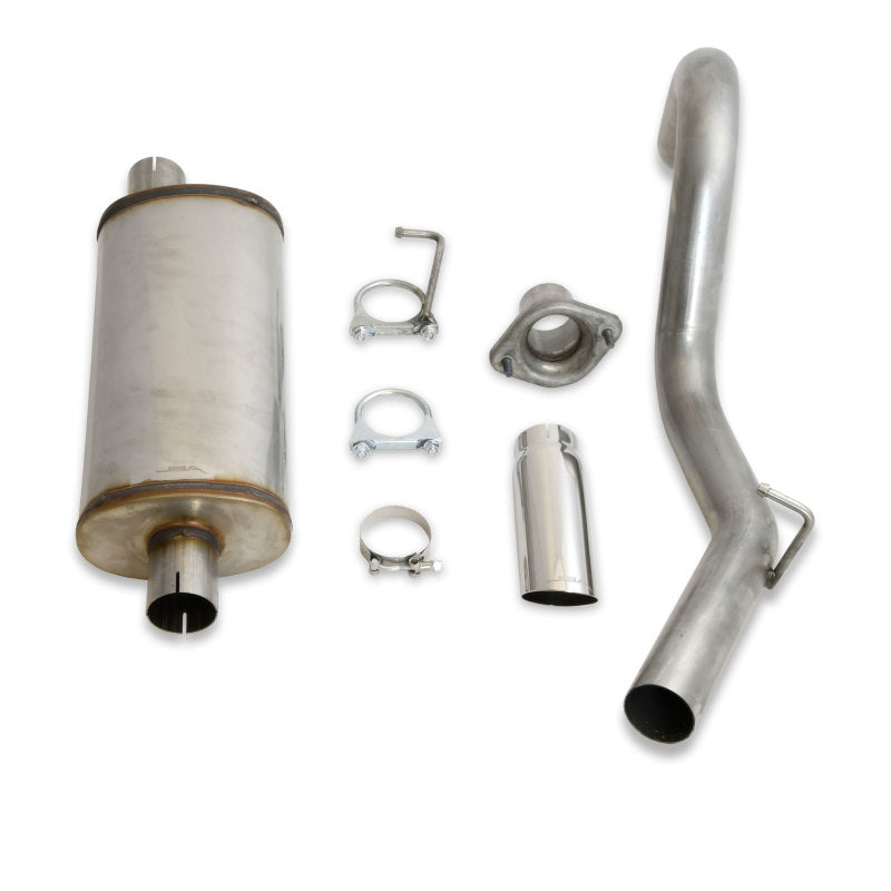 Load image into Gallery viewer, JBA 00-06 Jeep Wrangler TJ 2.5L/4.0L 304SS Single Rear Exit Cat-Back Exhaust
