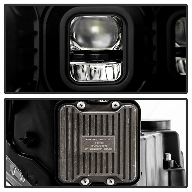 Load image into Gallery viewer, Spyder 19-22 Dodge Ram 2500/3500 (Halogen Model Only) Proj. Headlights (PRO-YD-DR19HDHALAP-SEQ-BK)
