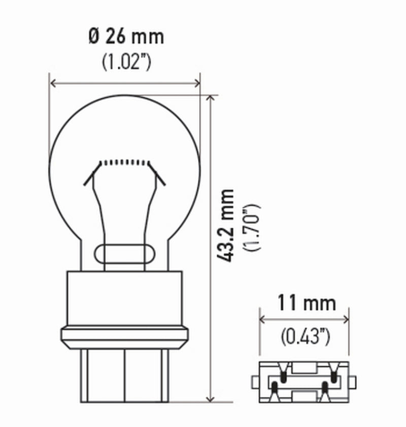 Load image into Gallery viewer, Hella Bulb 3157 12V 27/7W W25X16Q S8 (2)
