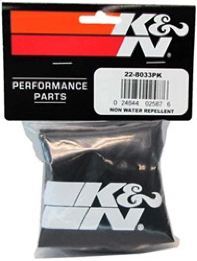 Load image into Gallery viewer, K&amp;N PreCharger Tapered Air Filter Wrap Black 6in Height / 6in Diameter
