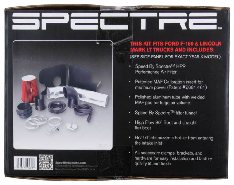 Load image into Gallery viewer, Spectre 04-08 Ford F150 V8-5.4L F/I Air Intake Kit - Clear Anodized w/Red Filter
