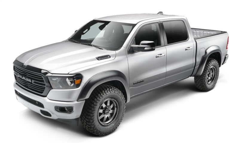 Load image into Gallery viewer, Bushwacker 19-22 Ram 1500 (Excl. Rebel/TRX) 67.4 &amp; 76.3in Bed Extend-A-Fender Flares 4pc - Smth Blk
