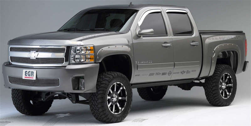 Load image into Gallery viewer, EGR 07-13 Chev Silverado 6-8ft Bed Bolt-On Look Fender Flares - Set
