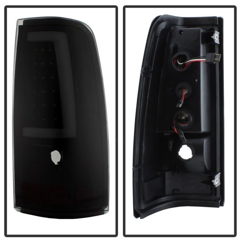 Load image into Gallery viewer, xTune Chevy Silverado 1500/2500/3500 99-02 Version 3 Tail Lights Black Smoke ALT-ON-CS99V3-LBLED-BSM
