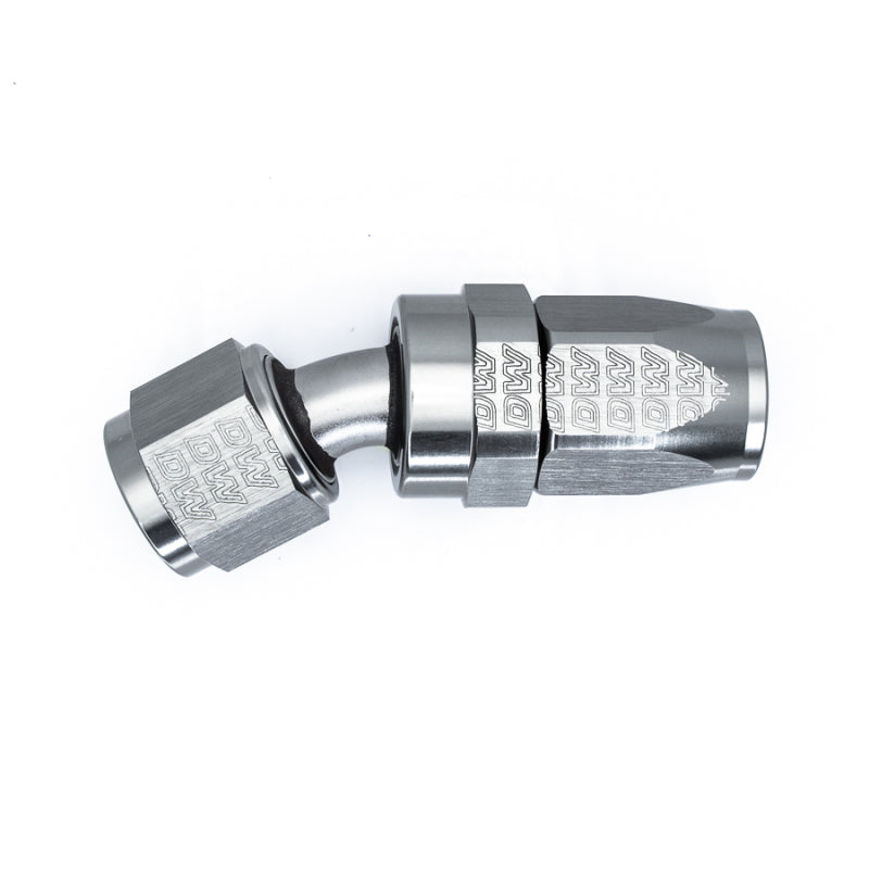 Load image into Gallery viewer, DeatschWerks 8AN Female Swivel 30-Degree Hose End CPE - Anodized Titanium
