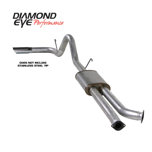 Diamond Eye KIT 3-1/2in Catback Single GAS AL TOYOTA TUNDRA 5.7L 07-10