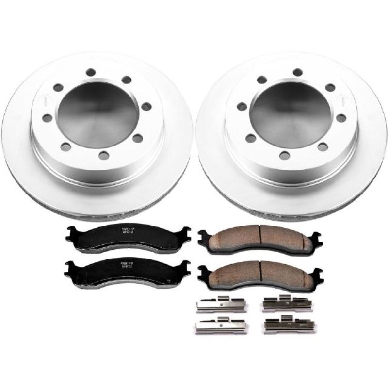 Load image into Gallery viewer, Power Stop 95-99 Ford F-250 Front Z17 Evolution Geomet Coated Brake Kit
