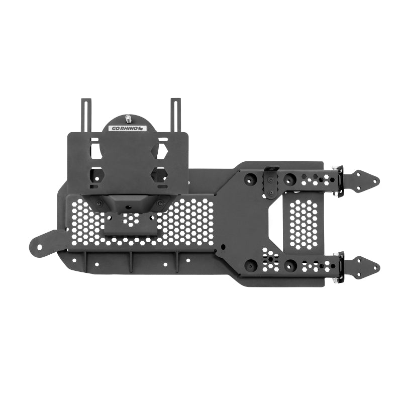 Load image into Gallery viewer, Go Rhino 08-22 Jeep Wrangler JL/JLU Body Mount Spare Tire Carrier - Tex. Blk
