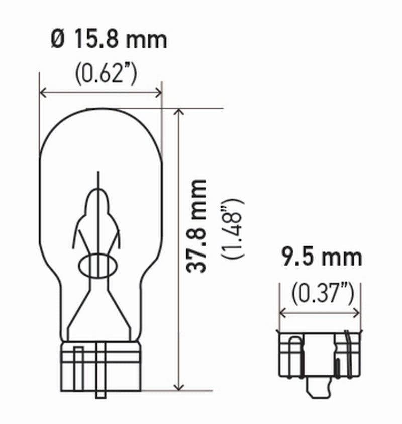 Load image into Gallery viewer, Hella Bulb 921 12V 16W W21X95D T5 (2)
