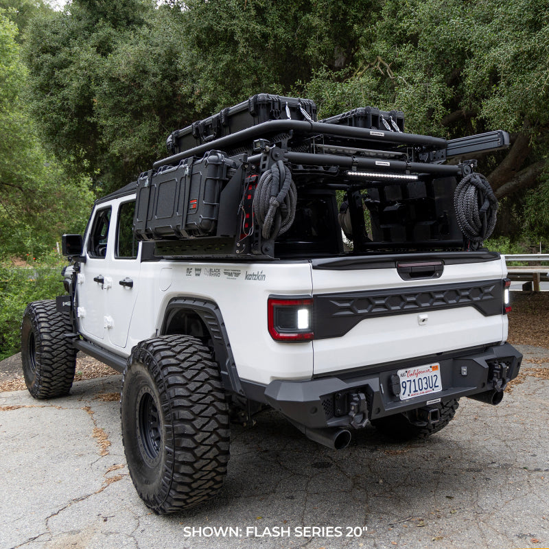 Load image into Gallery viewer, Go Rhino Xplor Flash Series Sgl Multi Function LED Light Bar (Track Mount) 10in. - Blk
