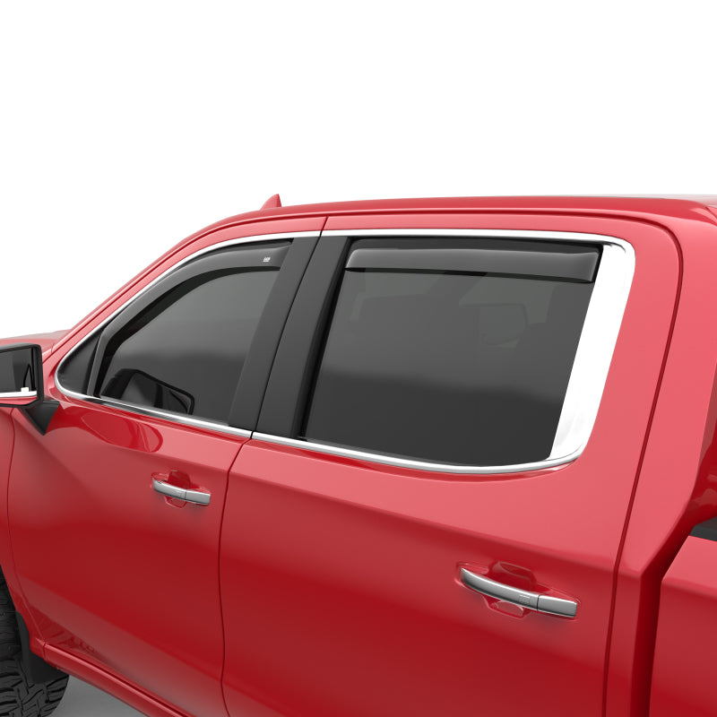 Load image into Gallery viewer, EGR 2019 Chevy 1500 Double Cab In-Channel Window Visors - Dark Smoke
