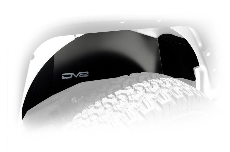 Load image into Gallery viewer, DV8 Offroad 07-18 Jeep Wrangler JK Rear Aluminum Inner Fender - Black
