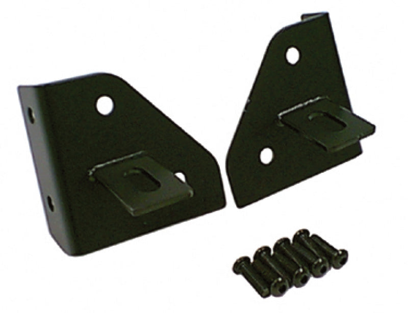 Load image into Gallery viewer, Rugged Ridge 76-95 Jeep CJ/YJ Black Windshield Hinge Light Brackets
