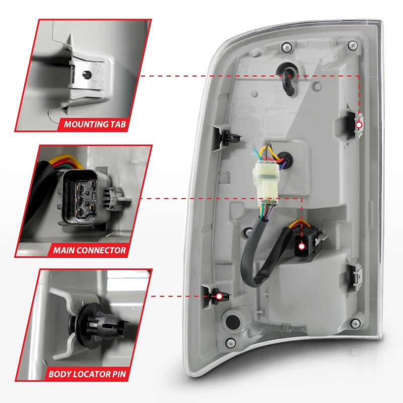 Load image into Gallery viewer, ANZO 09-18 Dodge Ram 1500 Sequential LED Taillights Smoke Black w/Switchback Amber Signal
