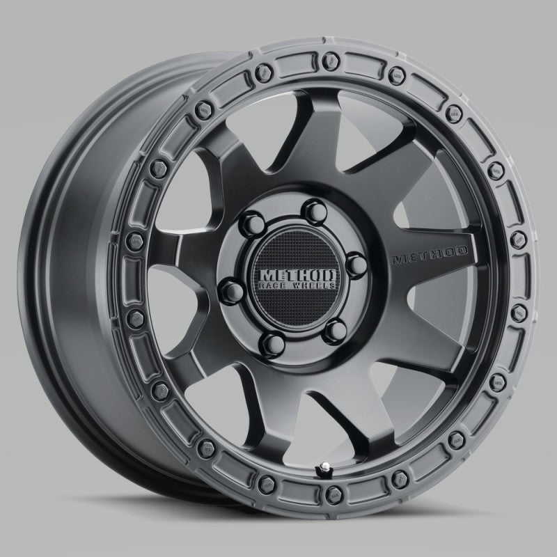 Load image into Gallery viewer, Method MR317 20x9 0mm Offset 6x5.5 106.25mm CB Matte Black Wheel
