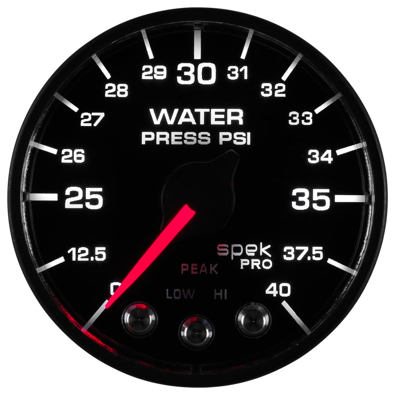 Load image into Gallery viewer, Autometer Spek-Pro - Nascar 2-1/16in Water Press 0- 40 psi Bfb
