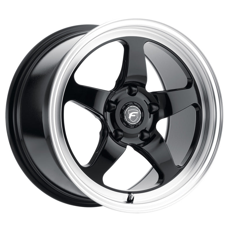 Load image into Gallery viewer, Forgestar D5 Drag 15x10 / 5x114.3 BP / ET50 / 7.5in BS Gloss Black Wheel
