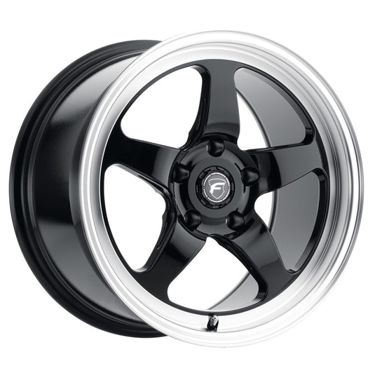 Forgestar D5 Drag 15x10 / 5x114.3 BP / ET50 / 7.5in BS Gloss Black Wheel