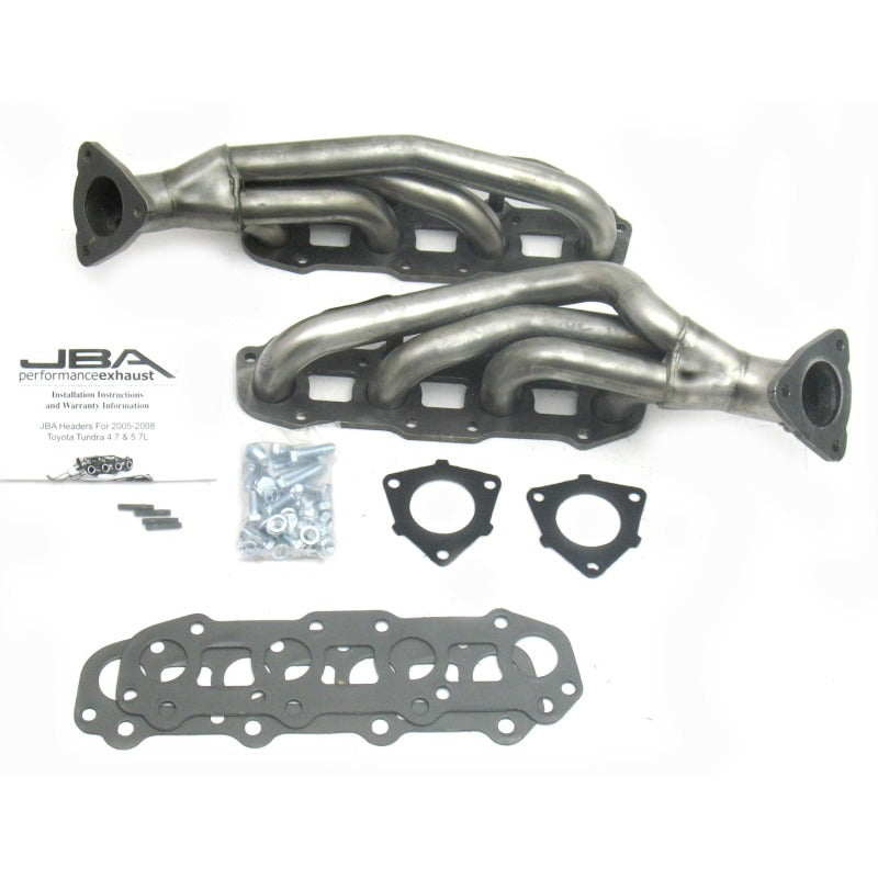 Load image into Gallery viewer, JBA 05-07 Toyota 4.7L V8 1-1/2in Primary Raw 409SS Cat4Ward Header
