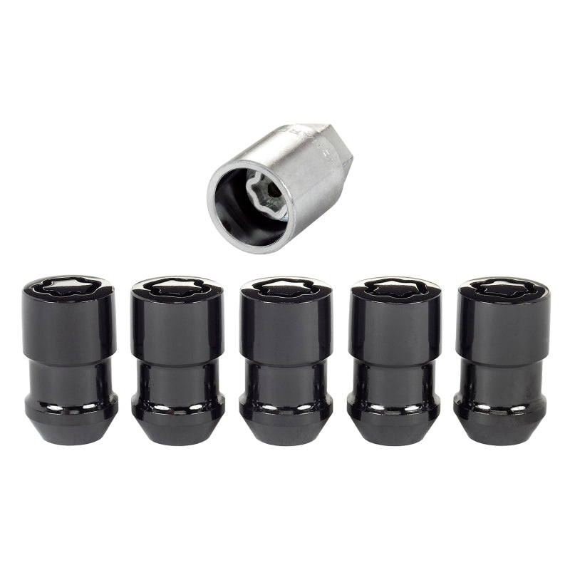 Load image into Gallery viewer, McGard Wheel Lock Nut Set - 5pk. (Cone Seat) M12X1.5 / 3/4 Hex / 1.46in. Length - Black
