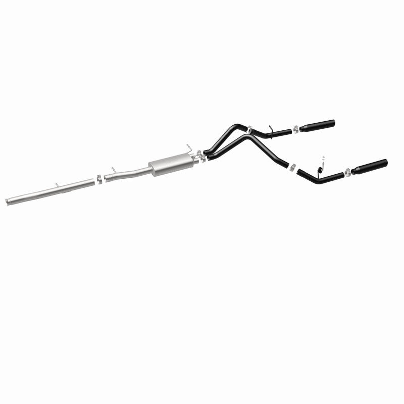 Load image into Gallery viewer, MagnaFlow SYS Cat-Back 3.5in Black Dual Split Rear Tips 10-13 Chevy Silverado / GMC Sierra 5.3L
