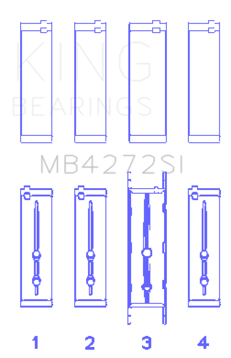 Load image into Gallery viewer, King Engine Bearings Holden Alloytec 175/190 Crankshaft Main Bearing Set
