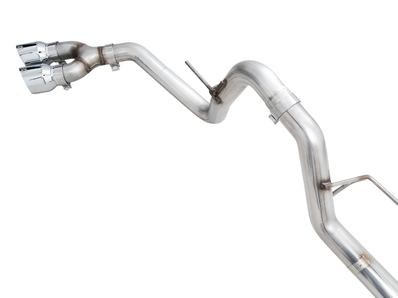 Load image into Gallery viewer, AWE 0FG 21+ Ford F150 Dual Side Exit Cat-Back Exhaust- 4.5in Chrome Silver Tips
