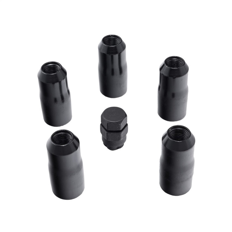 Load image into Gallery viewer, Rugged Ridge 18-20 Jeep Wrangler JL/JLU Black M14-1.5 Wheel Lock Nut Set w/Key
