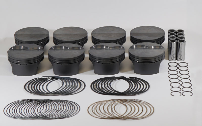 Load image into Gallery viewer, Mahle MS Piston Set GM LSX 438ci 4.125in Bore 4.1in Stk 6.125in Rod .927 Pin -8cc 11.1 CR Set of 8
