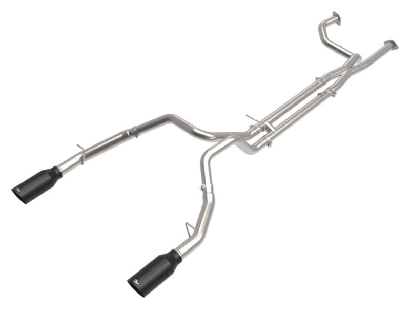 Load image into Gallery viewer, aFe Vulcan Series 3in 304SS Cat-Back Exhaust 21+ Ram 1500 TRX V8-6.2L w/ Black Tips
