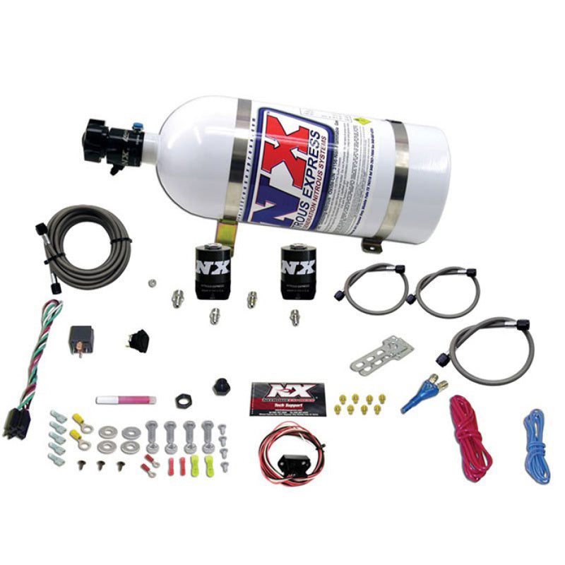 Load image into Gallery viewer, Nitrous Express Universal Fly By Wire Single Nozzle Nitrous Kit w/10lb Bottle (Incl TPS Switch)
