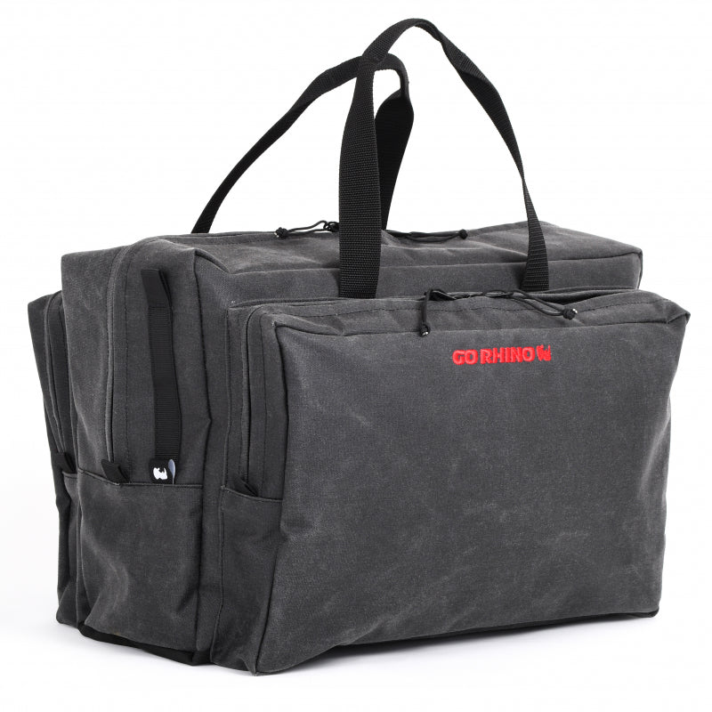 Load image into Gallery viewer, Go Rhino XVenture Gear Bag - Large (13x14x22in. Closed) 12oz Waxed Canvas - Black
