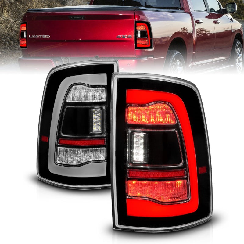 Load image into Gallery viewer, ANZO 09-18 Dodge Ram 1500 Sequential LED Taillights Black
