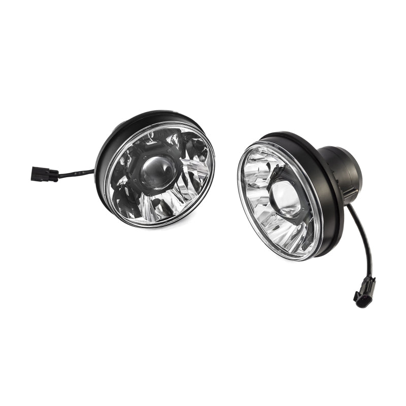 Load image into Gallery viewer, KC HiLiTES 07-18 Jeep JK (Not for Rubicon/Sahara) 7in. Gravity LED Pro DOT Headlight (Pair Pack Sys)
