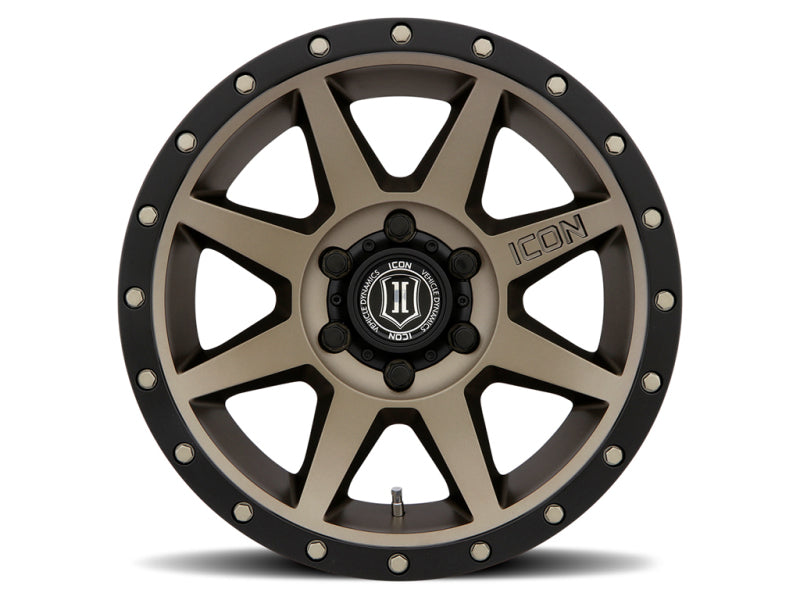 Load image into Gallery viewer, ICON Rebound 18x9 6x5.5 0mm Offset 5in BS 106.1mm Bore Bronze Wheel
