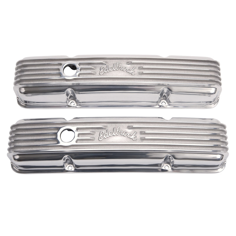 Load image into Gallery viewer, Edelbrock Valve Cover Classic Series Chevrolet 1959-1986 262-400 CI V8 Polshed
