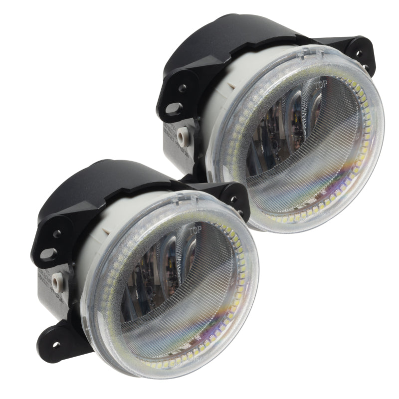 Load image into Gallery viewer, Oracle Lighting 07-09 Jeep Wrangler JK Pre-Assembled LED Halo Fog Lights -Pink

