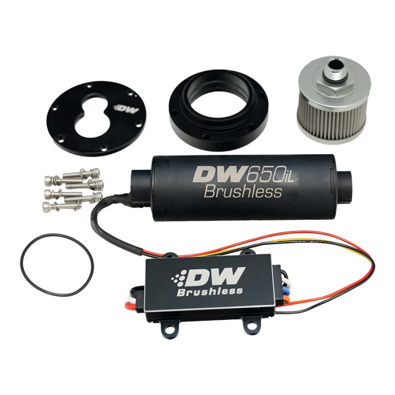 Load image into Gallery viewer, DeatschWerks 3.5L Module Surge Tank In-Tank Pump Adapter w/ DW650iL Brushless/Controller 440lph Pump
