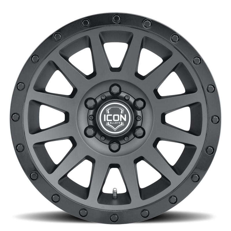 Load image into Gallery viewer, ICON Compression 18x9 5x150 25mm Offset 6in BS 110.1mm Bore Double Black Wheel
