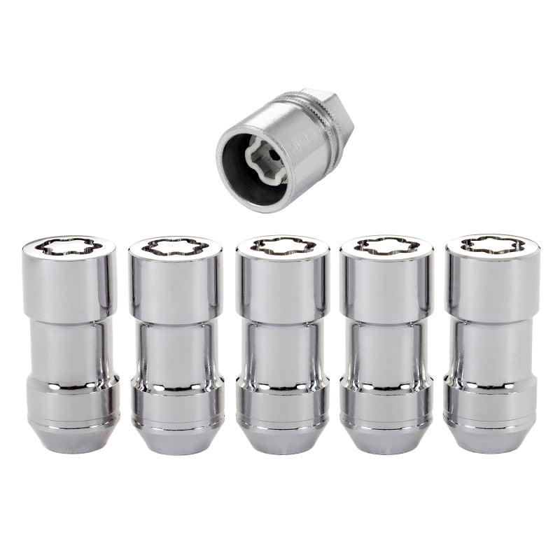 Load image into Gallery viewer, McGard Wheel Lock Nut Set - 5pk. (Cone Seat) M14X1.5 / 22mm Hex / 1.965in. Length - Chrome
