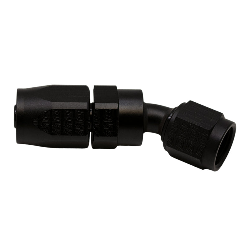 Load image into Gallery viewer, DeatschWerks 6 AN Female Flare Swivel 30-Degree Hose End CPE - Anodized Matte Black
