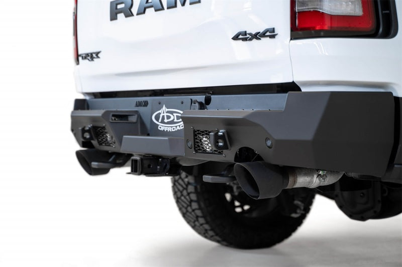 Load image into Gallery viewer, Addictive Desert Designs 2021 Dodge RAM 1500 TRX Stealth Fighter Rear Bumper - Hammer Black
