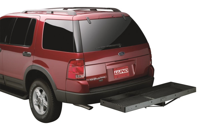 Load image into Gallery viewer, Lund Universal 20in X 60in Basic Cargo Carrier For 2in Hitches - Black
