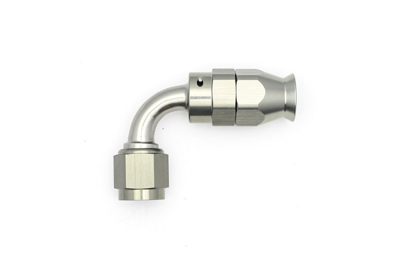 Load image into Gallery viewer, DeatschWerks 6AN Female Swivel 90-Degree Hose End PTFE (Incl. 1 Olive Insert)
