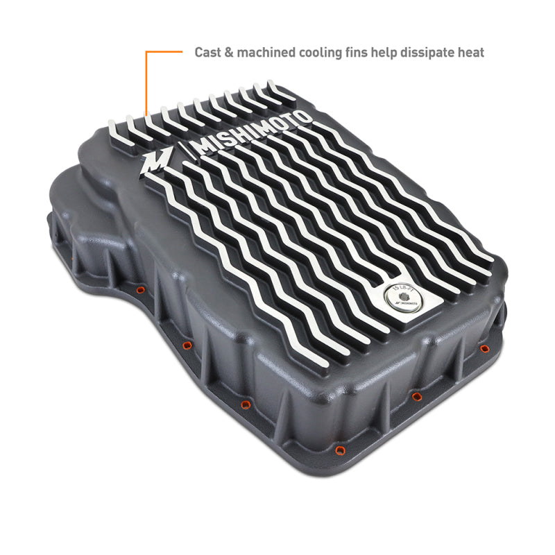 Load image into Gallery viewer, Mishimoto 2007.5 + Ram 6.7L Cummins 68RFE Transmission Pan - Cast - GR
