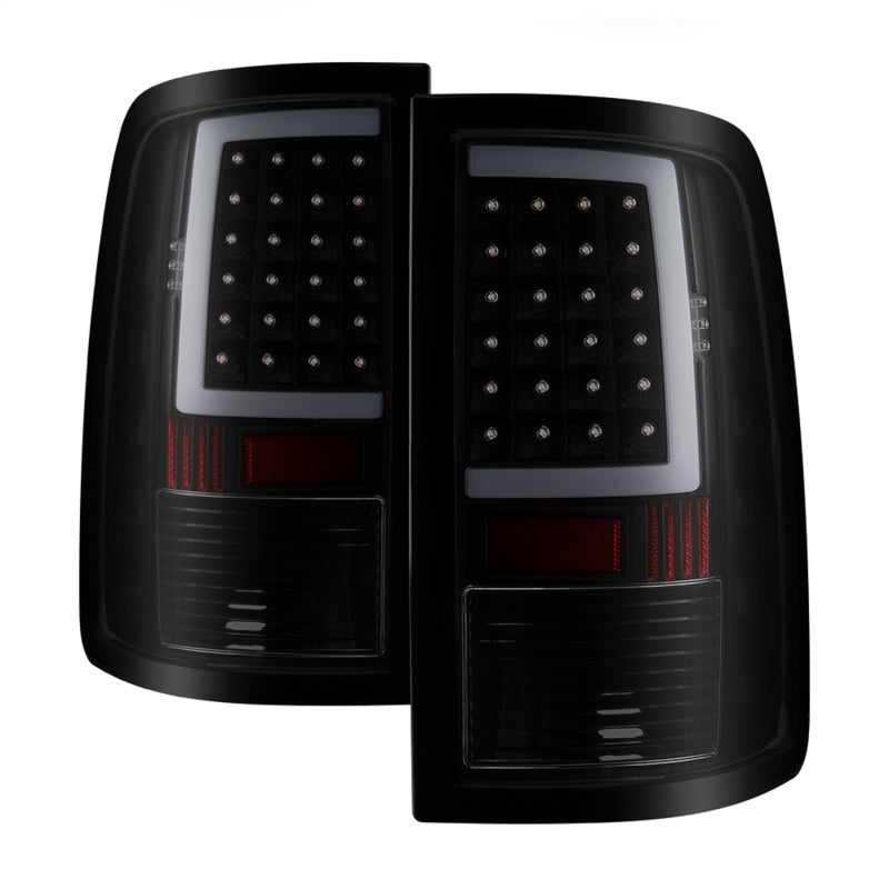 Load image into Gallery viewer, xTune 13-18 Dodge Ram 1500 (LED Model Only) LED Tail Lights - Blk Smk (ALT-ON-DRAM13V2-LBLED-BSM)
