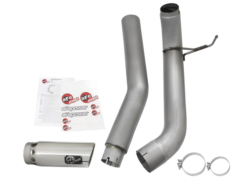 Load image into Gallery viewer, aFe LARGE Bore HD Exhausts 5in DPF-Back SS-409 2016 Nissan Titan XD V8-5.0L CC/SB (td)
