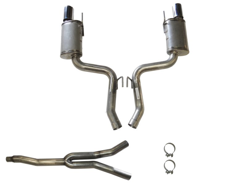 Load image into Gallery viewer, JBA 15-20 Ford Mustang EcoBoost 2.3L 409SS Dual Rear Exit Cat-Back Exhaust
