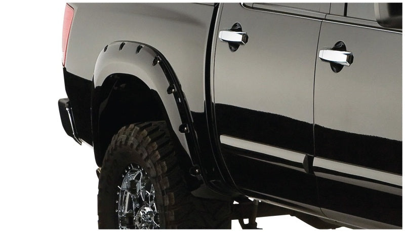 Load image into Gallery viewer, Bushwacker 04-15 Nissan Titan Pocket Style Flares 2pc 67.1/78.9/84/96in - Black
