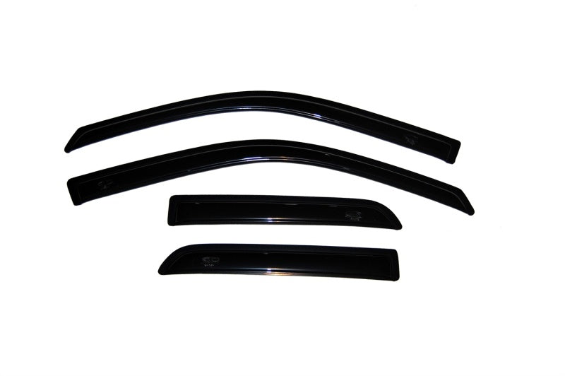 Load image into Gallery viewer, AVS 09-18 Dodge RAM 1500 Quad Cab Ventvisor Outside Mount Window Deflectors 4pc - Smoke
